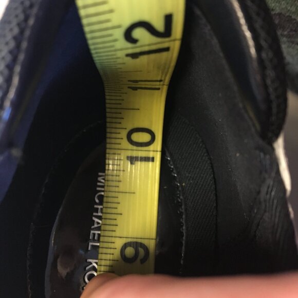 Michael Michael Kors Felix Extreme Trainer Size 10m White Navy Slip On Wedge - Picture 12 of 14